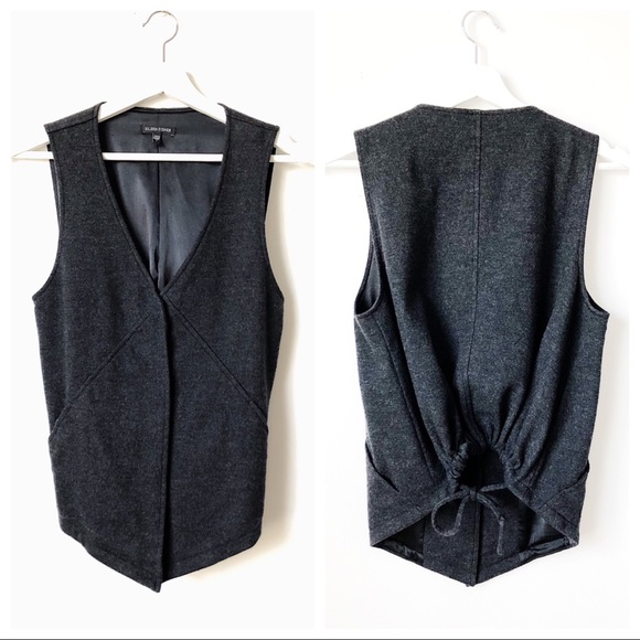 Eileen Fisher Jackets & Blazers - Eileen Fisher • Silk & Wool Blend Tie Back Vest